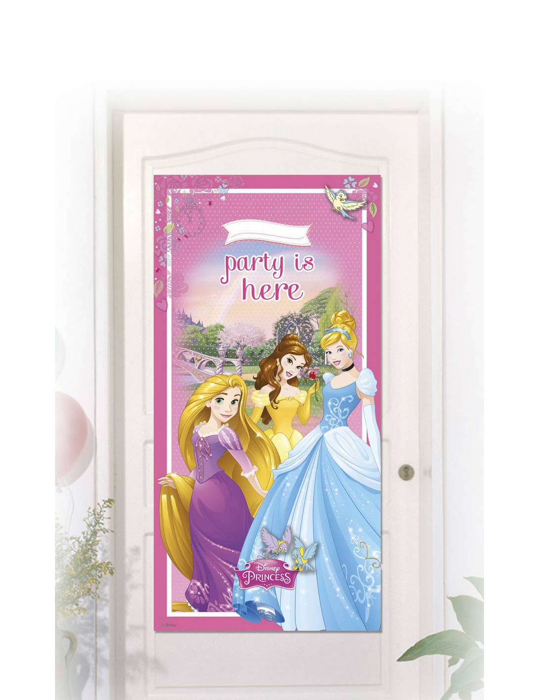 Décoration de porte Princesses Disney 76 x 152 cm