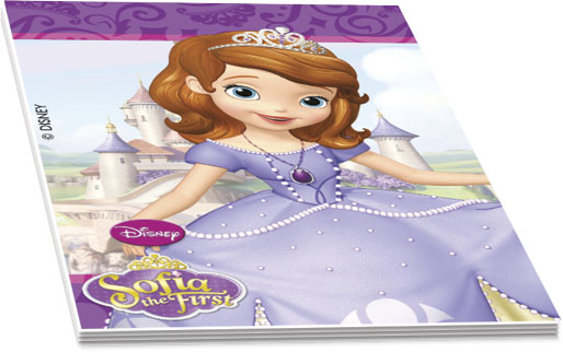 4 Petits carnets Princesse Sofia 5 x 6 cm