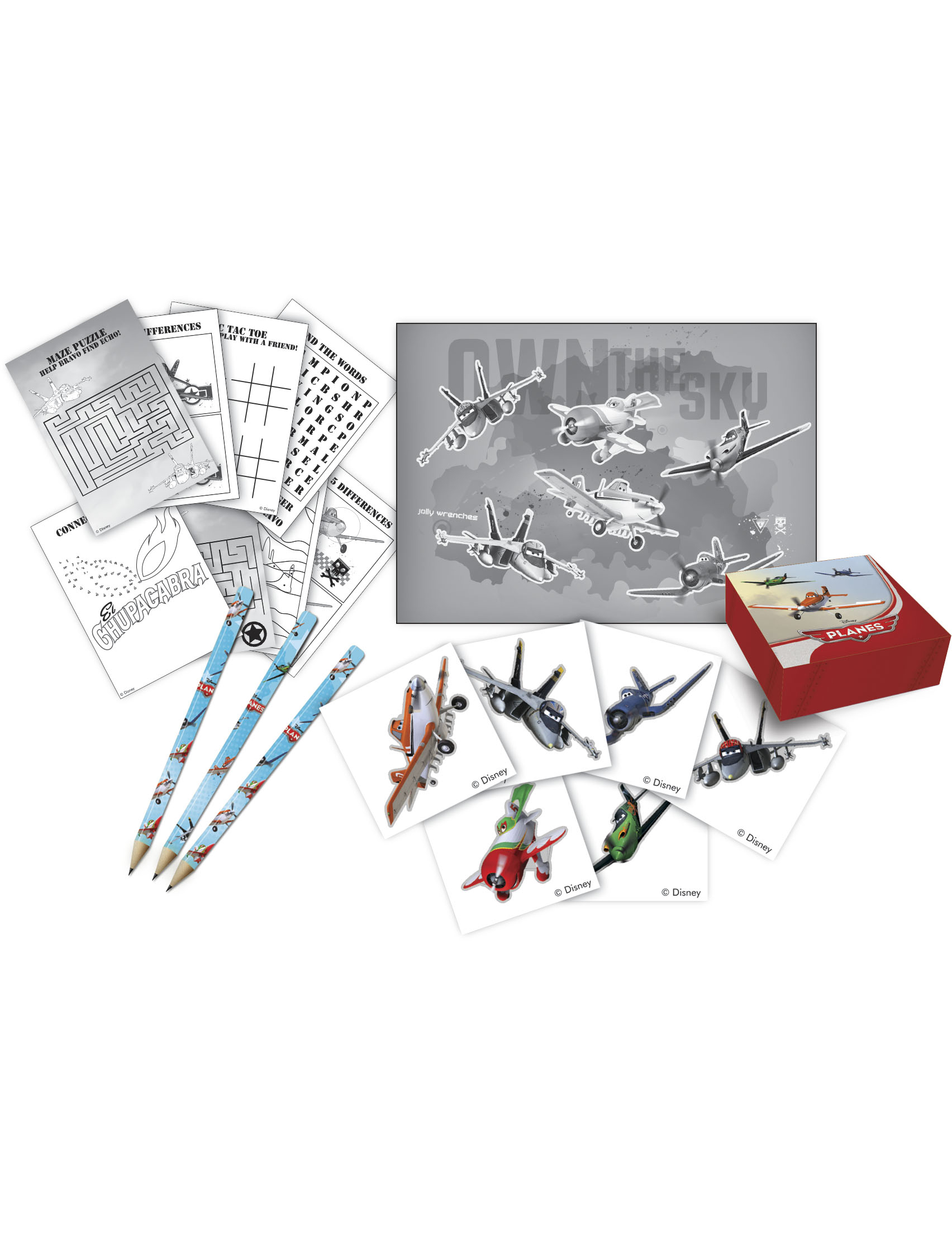 Kit petit cadeaux d'anniversaire Planes