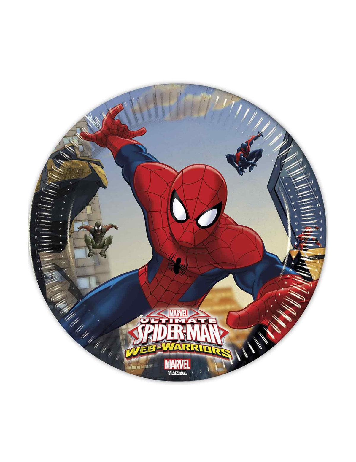 8 Assiettes en carton Spiderman  20 cm