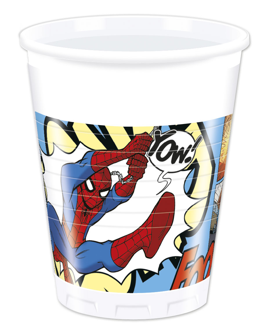 8 Gobelets Spiderman
