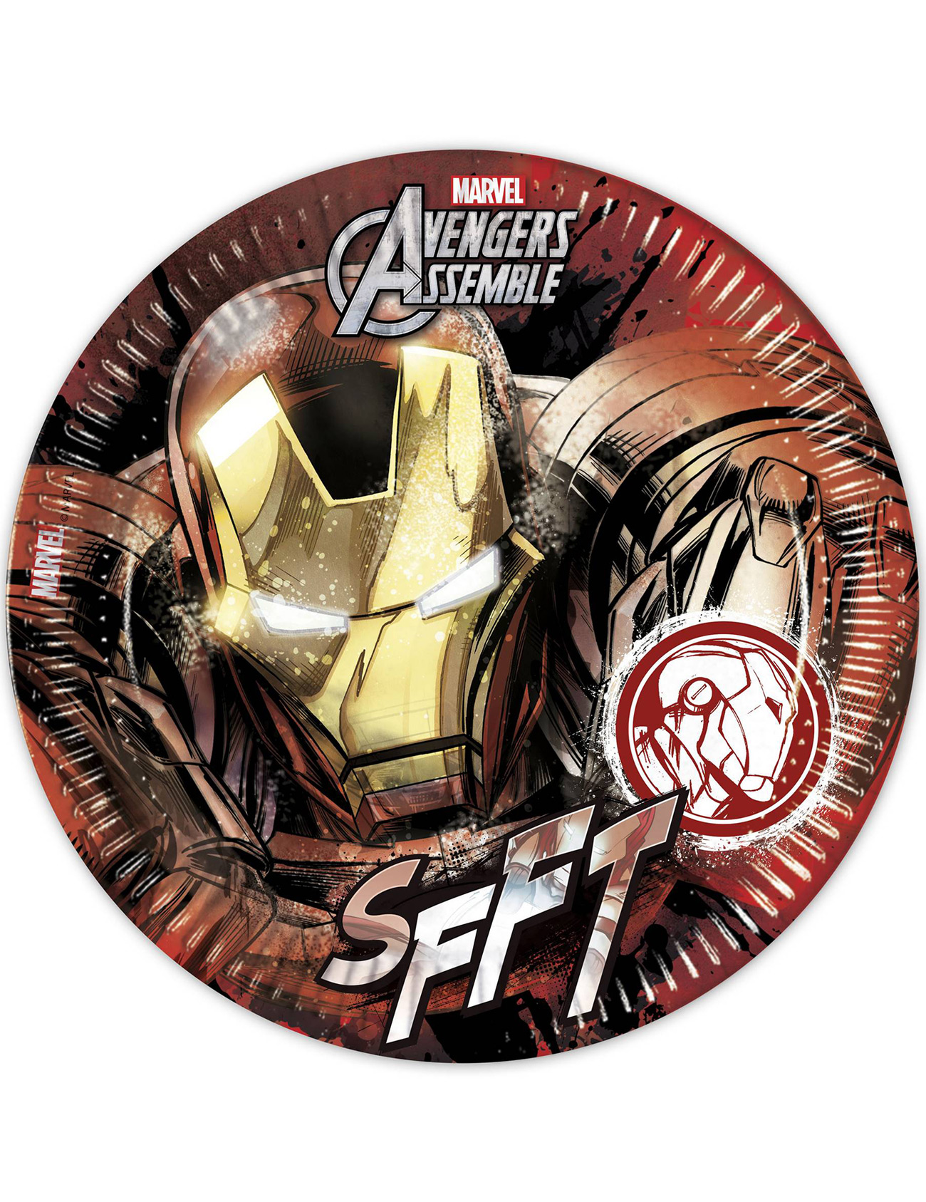 8 Assiettes en carton Avengers 23 cm