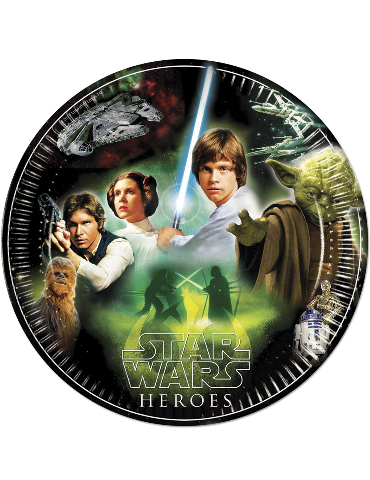 8 Assiettes en carton Star Wars 23 cm