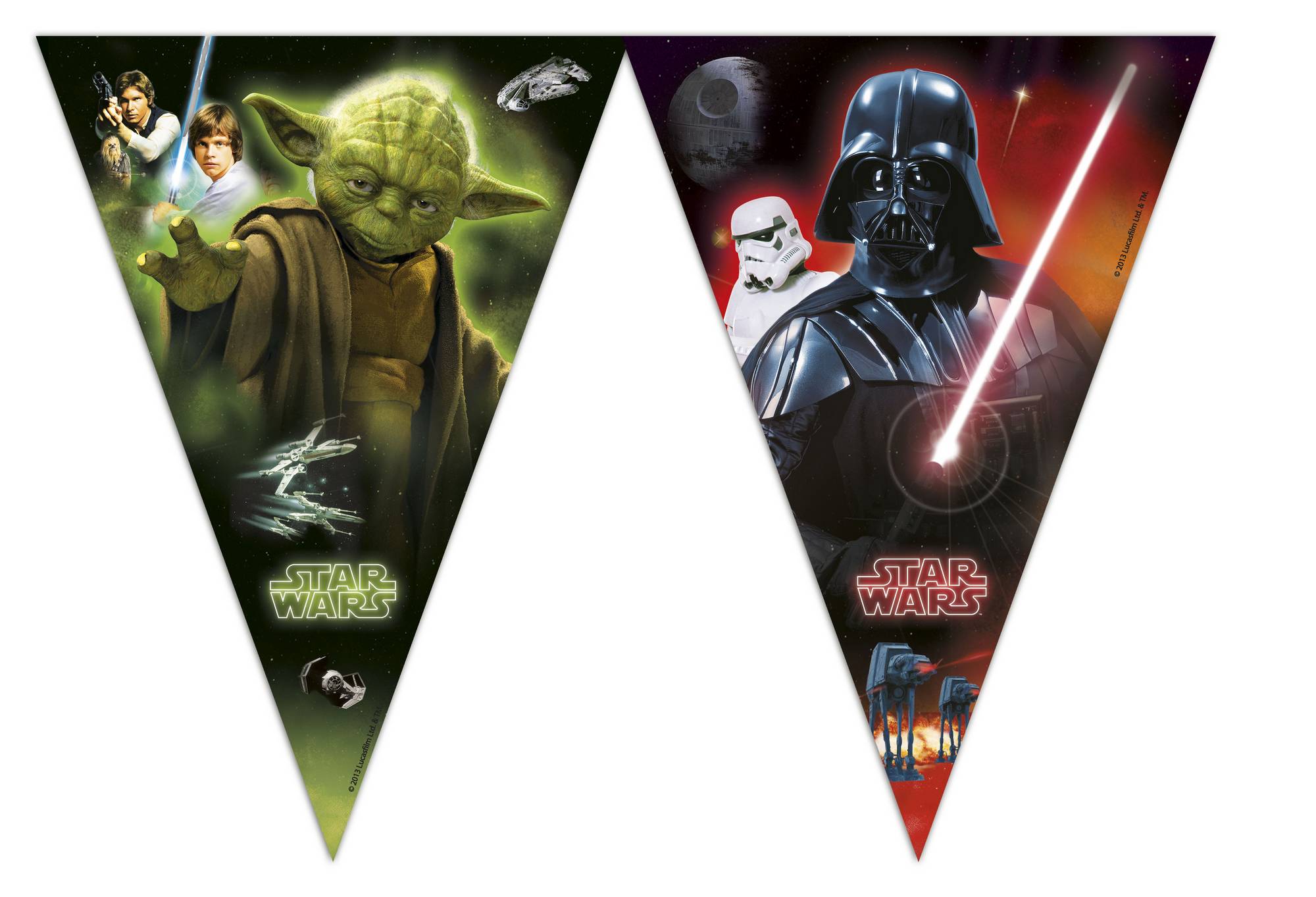 Guirlande fanions en plastique Star Wars 2.6 mètres