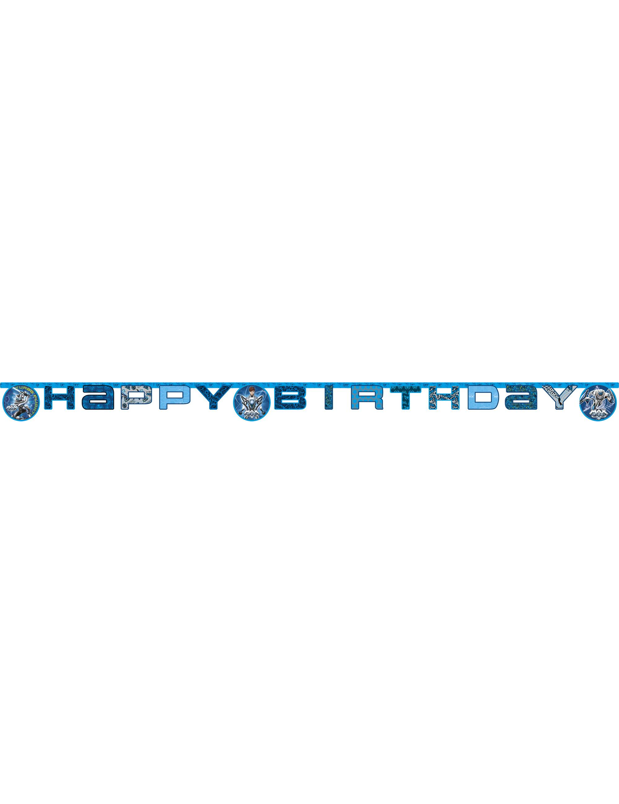Guirlande Happy Birthday Max Steel