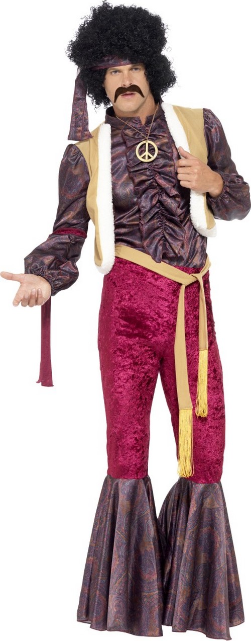 Déguisement hippie psychédélique homme