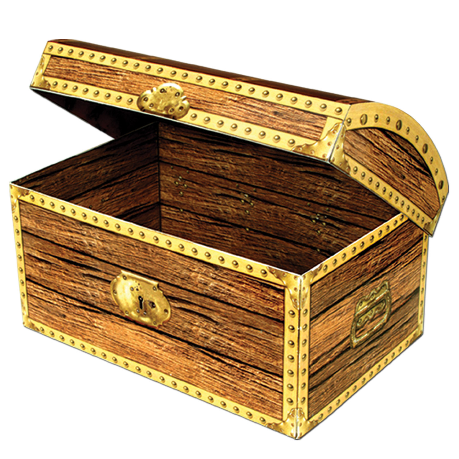 Coffre aux trésors en carton Pirate 20 x 14 cm