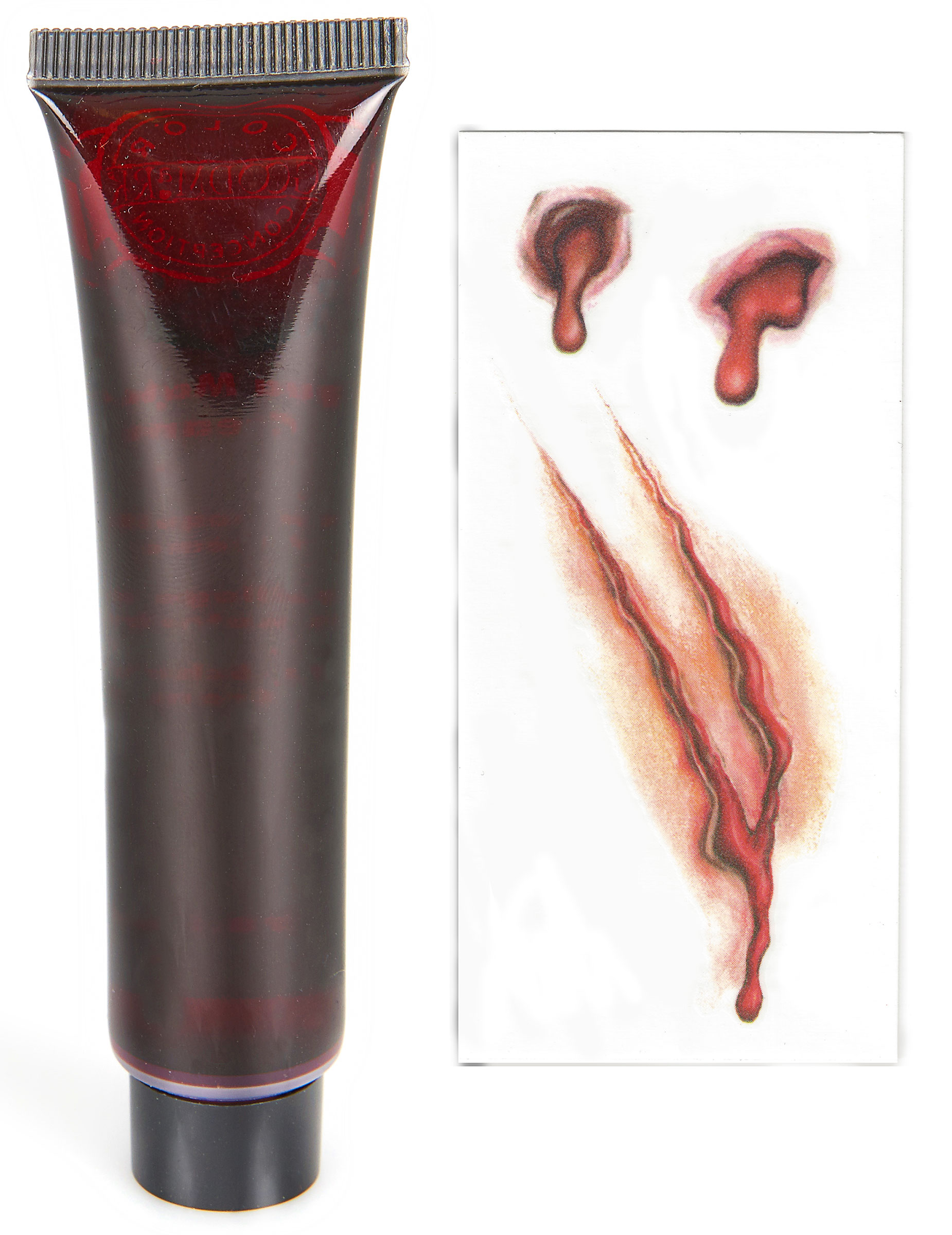 Kit tatouage et faux sang Halloween