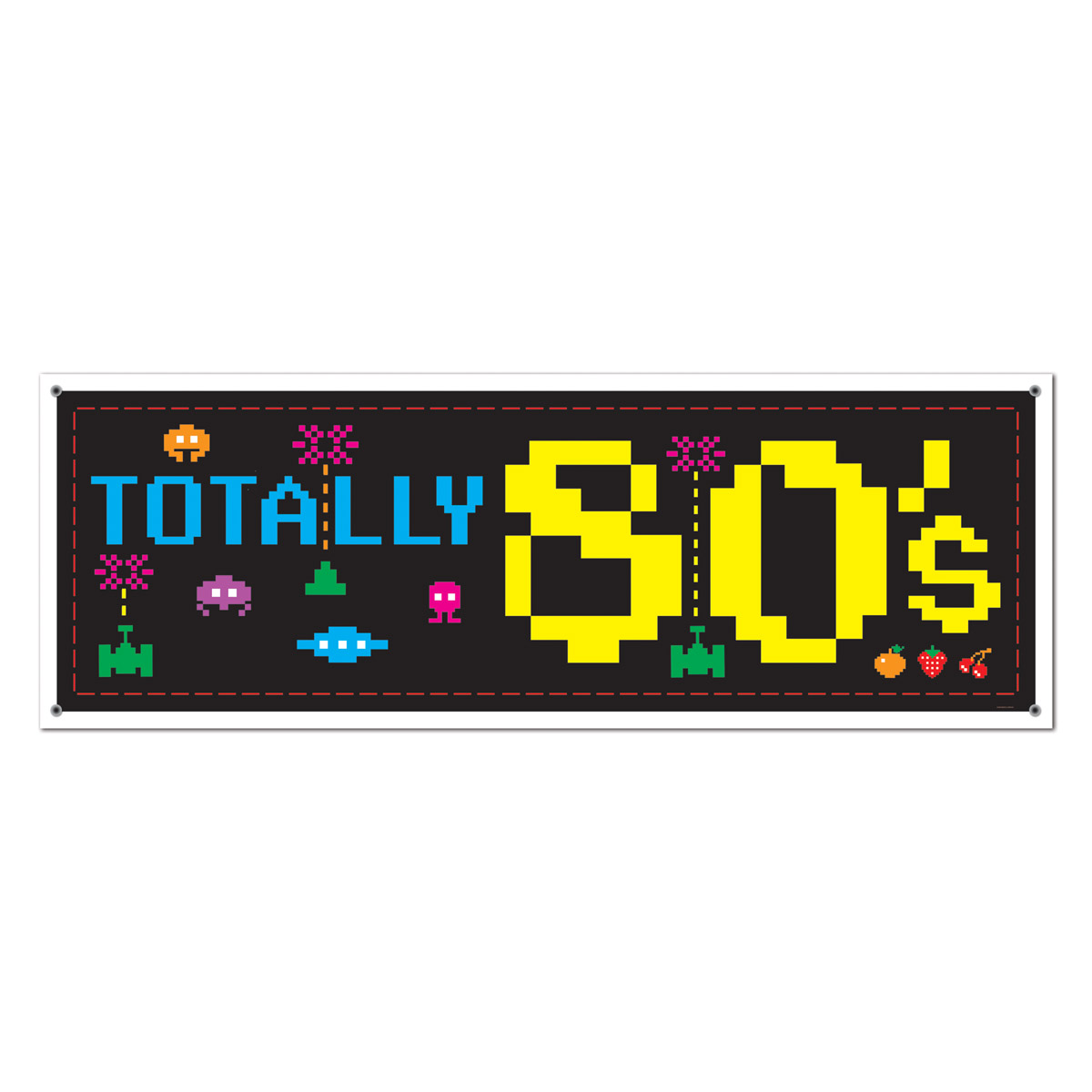 Bannière décoration Années 80's