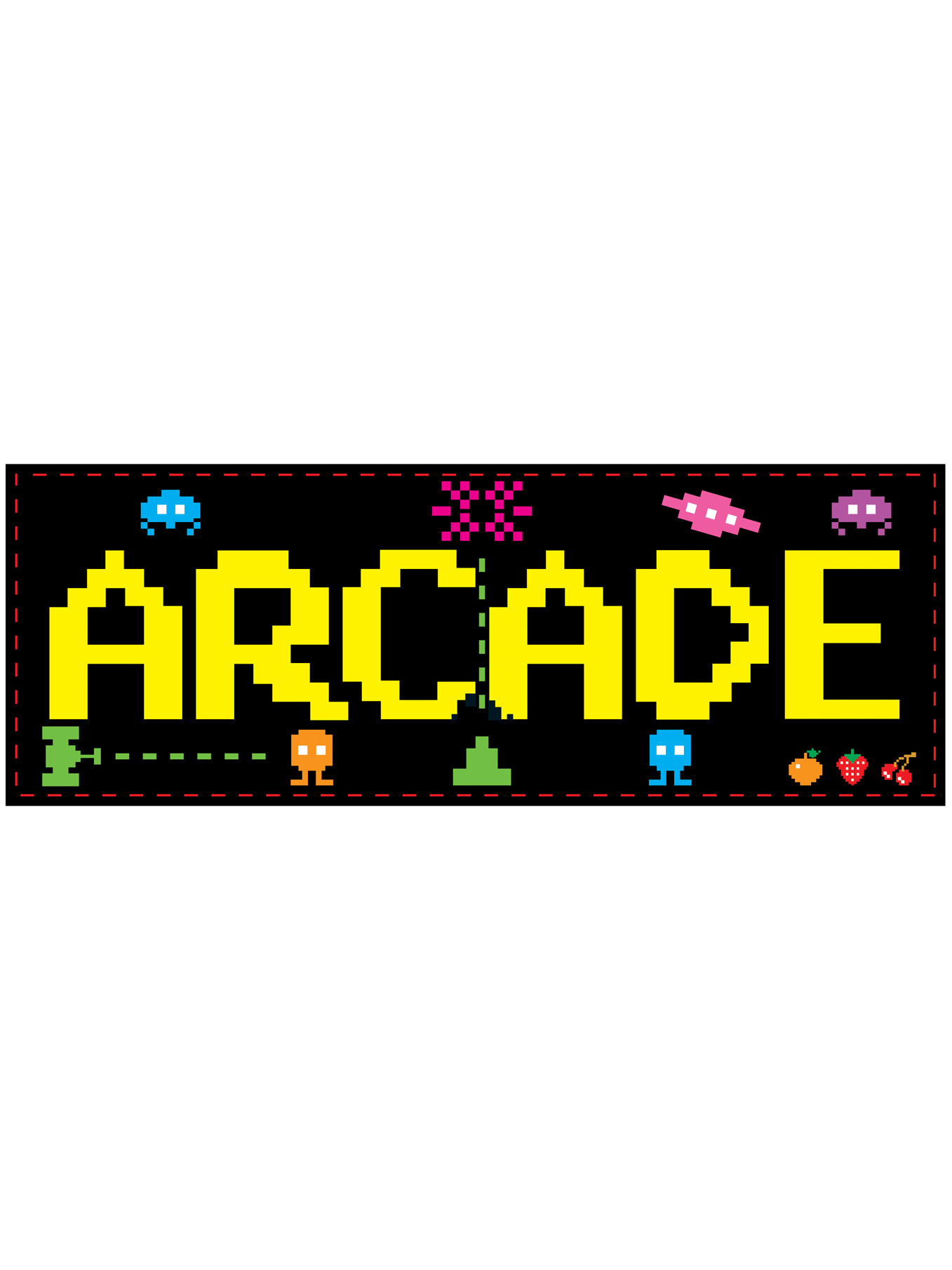 Décoration murale Arcade 80's 56 x 20 cm