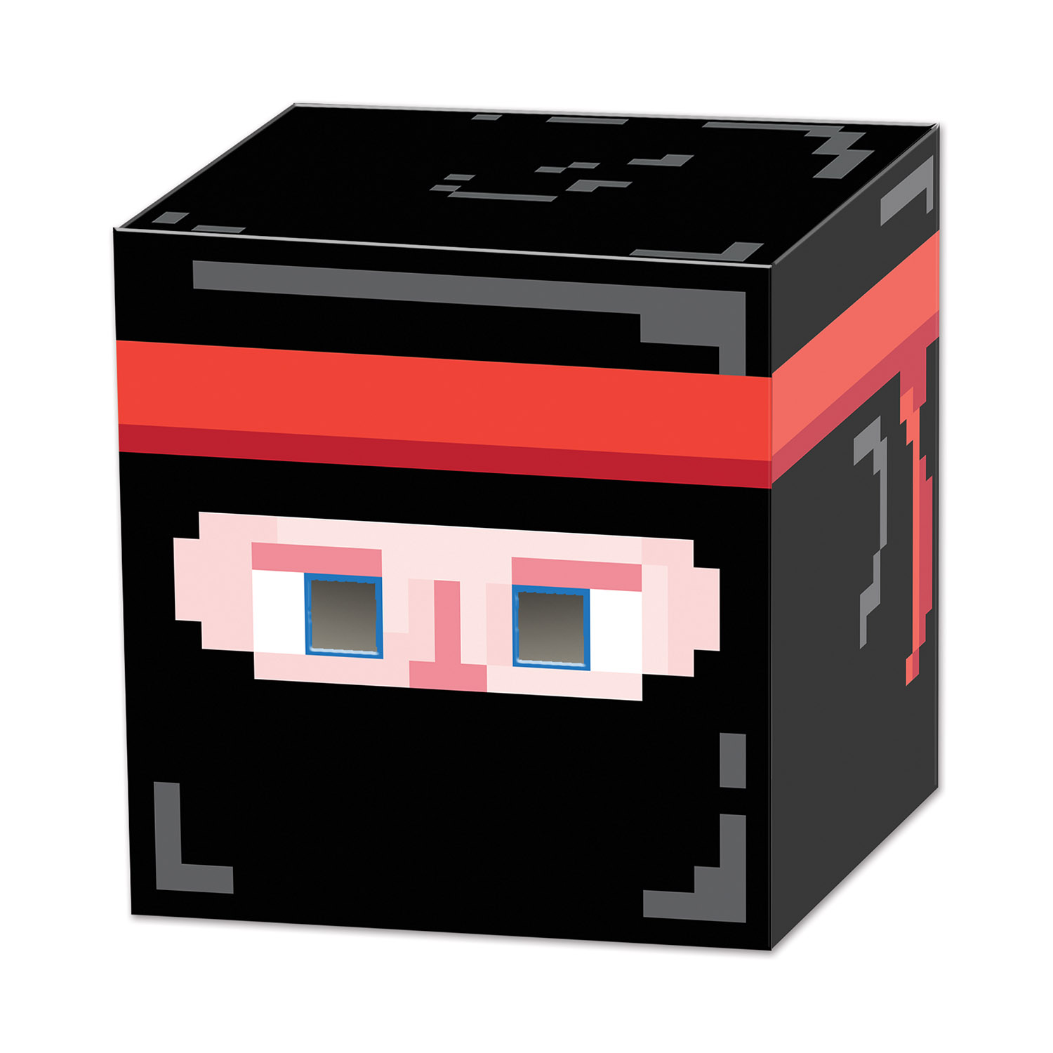 Masque cube Ninja 8-Bit Années 80's