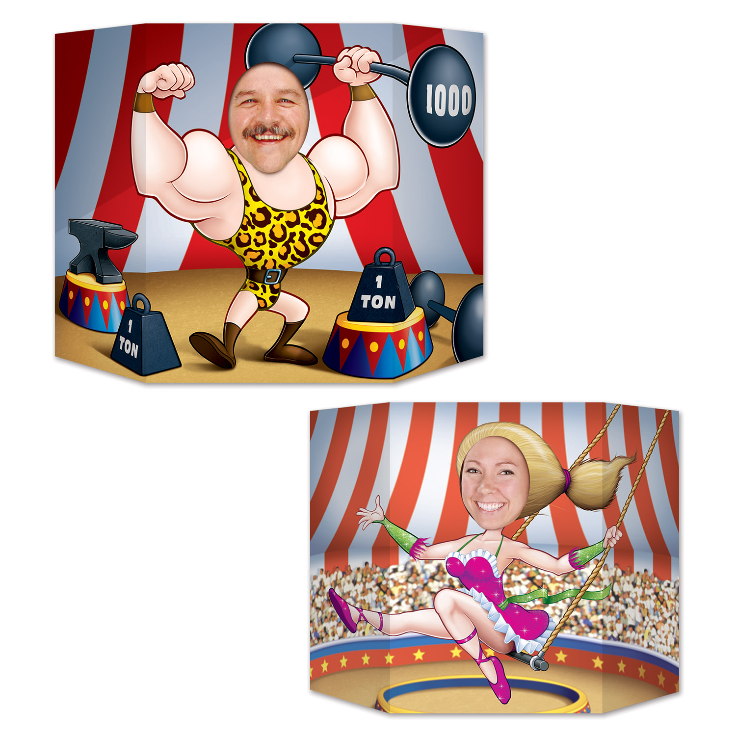 Passe tête Couple de Cirque
