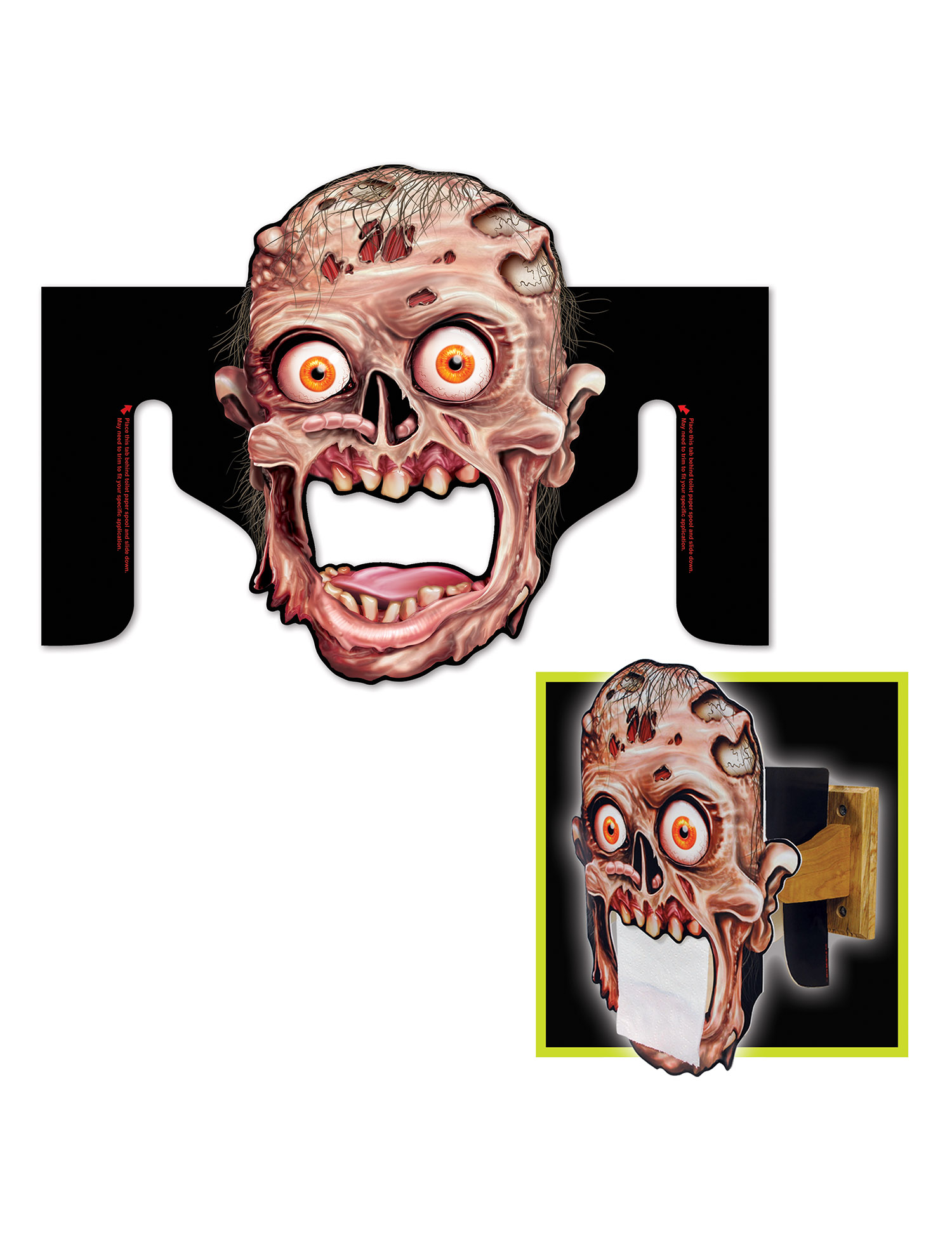 Distributeur de papier toilette Zombie Halloween