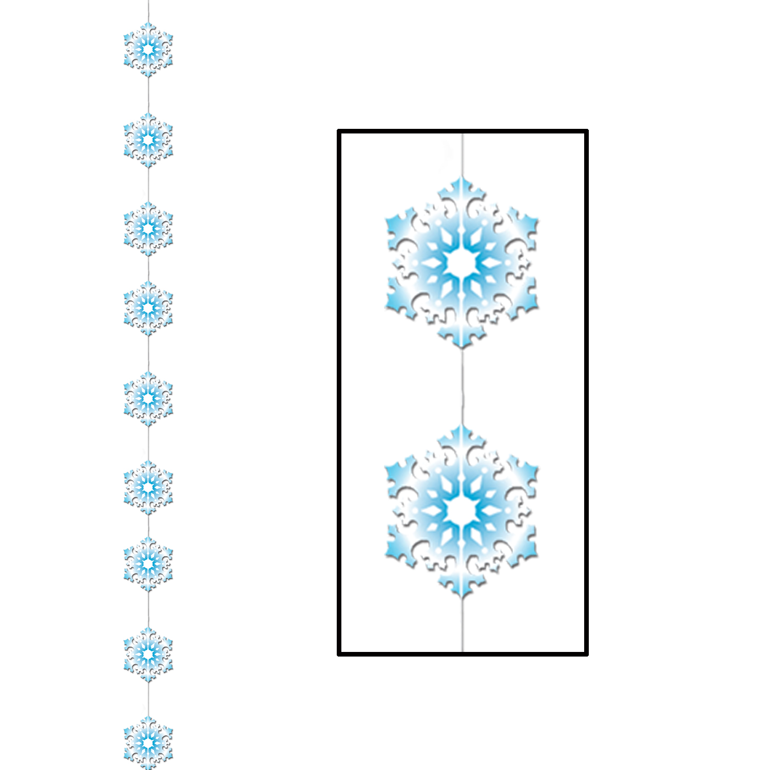 Suspension flocons de neige Noël