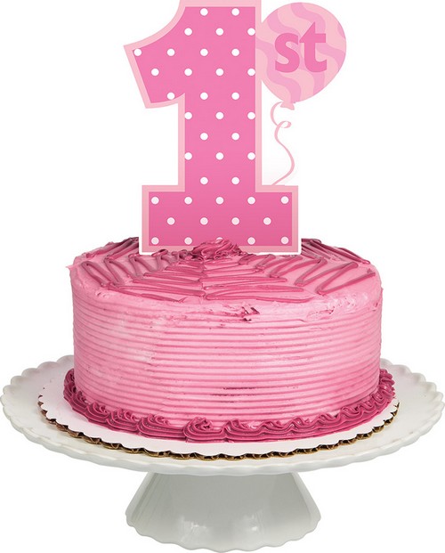 Décoration gâteau chiffre 1 Fée 1er anniversaire 25 X 17 cm