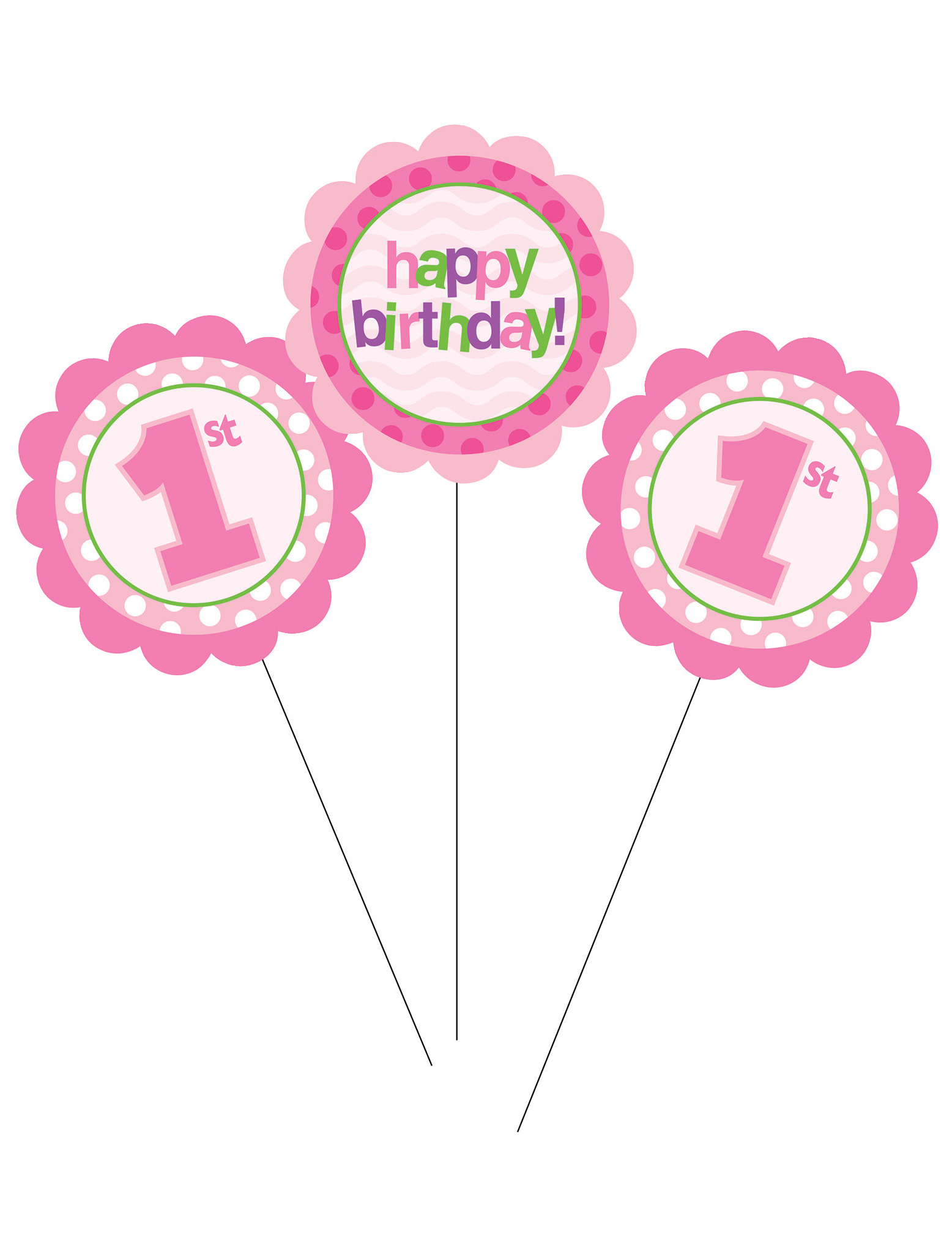 3 Pics Fée 1er anniversaire