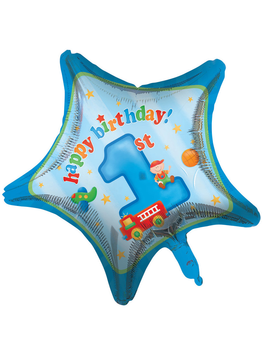 Ballon aluminium Petit camion 1er anniversaire 46 cm
