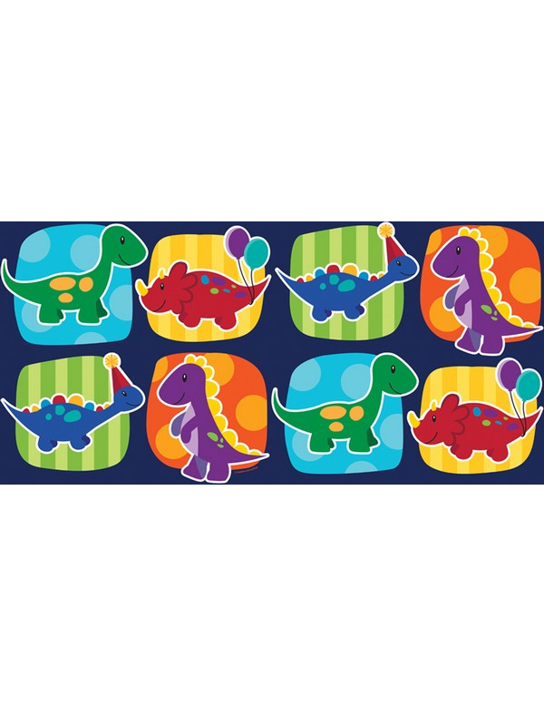 Nappe plastique Anniversaire Petits Dinosaures 135 X 270 cm