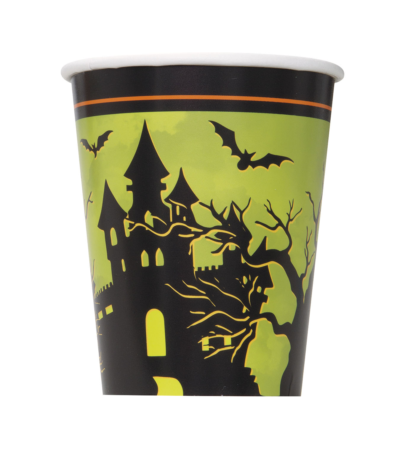 8 Gobelets en carton Nuit d'Halloween 255 ml