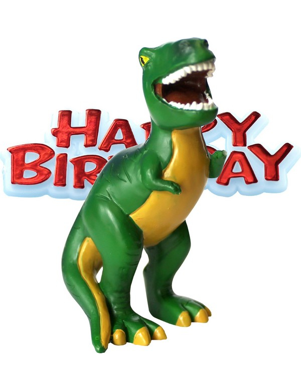 Figurine anniversaire Petits dinosaures 4 X 8 cm