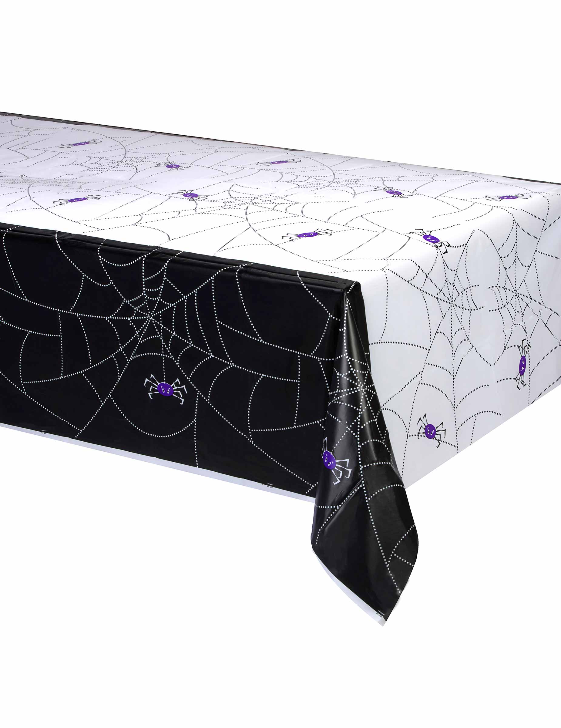 Nappe plastique Toile D'araignée Halloween 137 x 214 cm