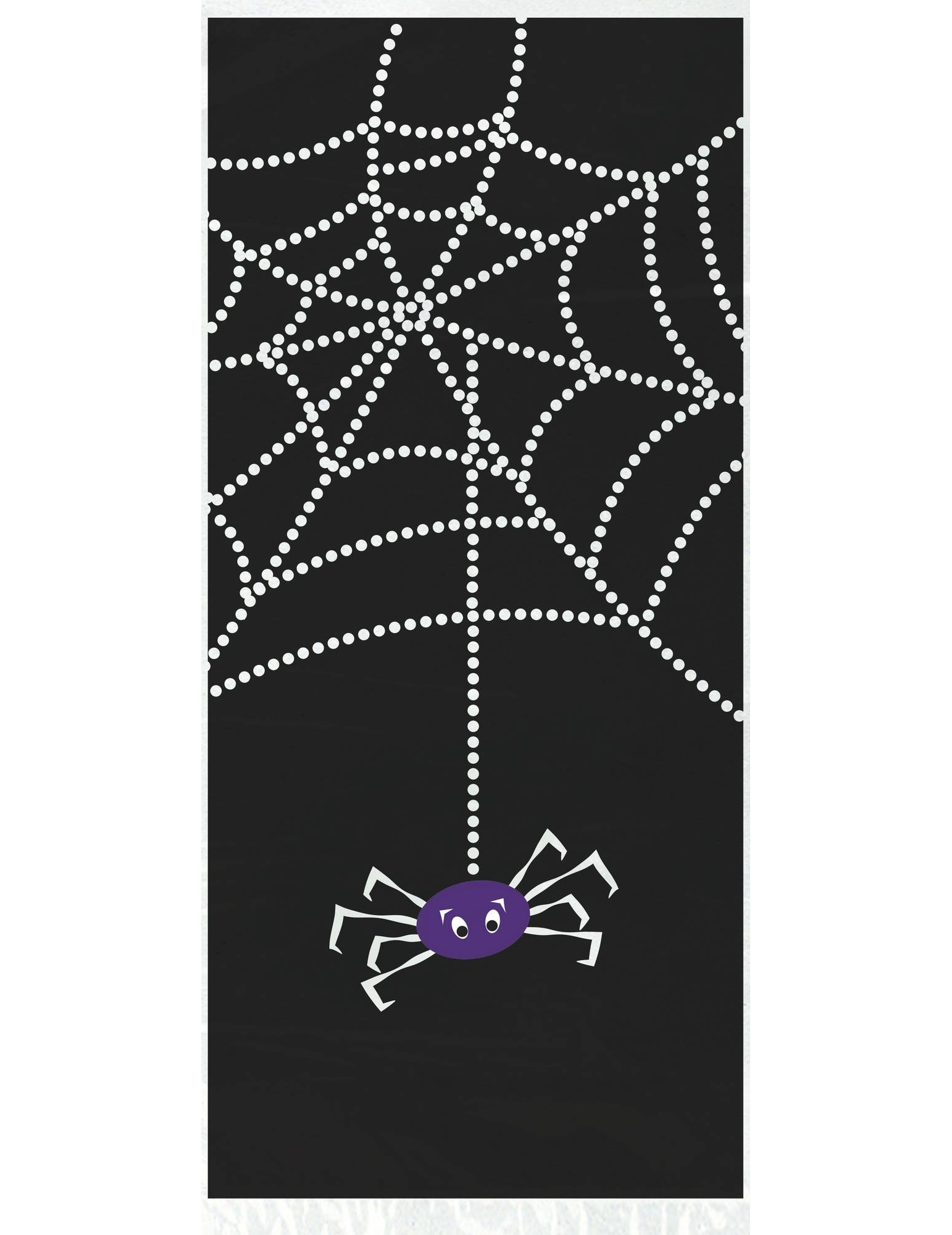 20 Sachets plastique Toile d'araignée Halloween 28 x 13 cm