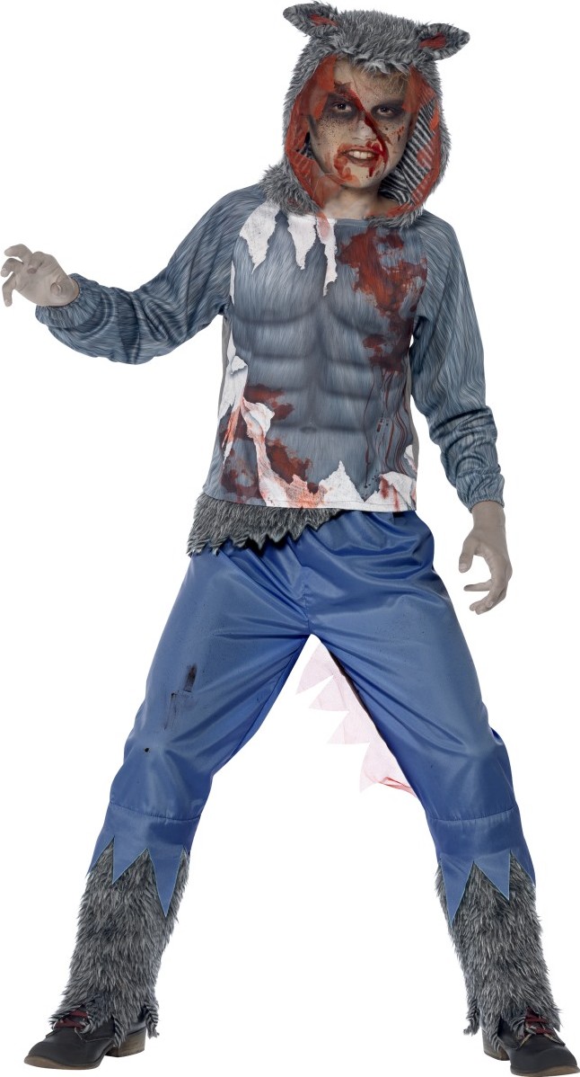 Déguisement loup garou sanglant garçon Halloween