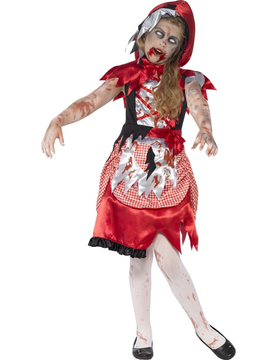 Déguisement zombie chaperon rouge fille