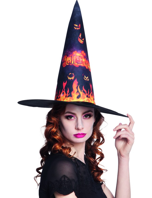 Chapeau sorcière citrouille Halloween