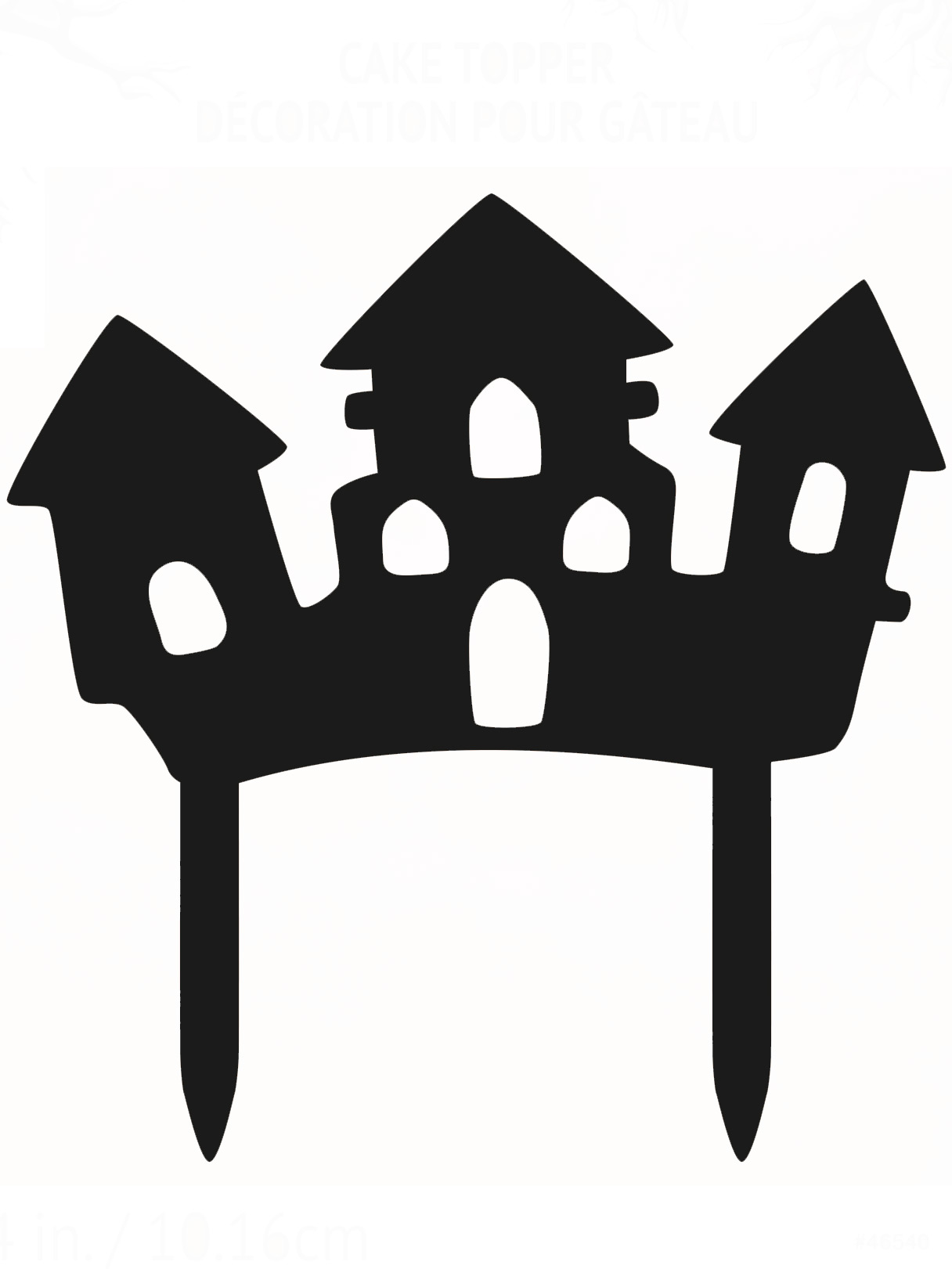 Décoration pour gâteau Maison Hantée Halloween