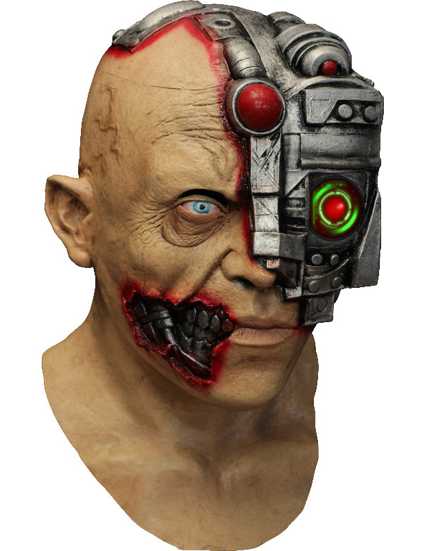 Masque intégral animé de cyborg - application smartphone