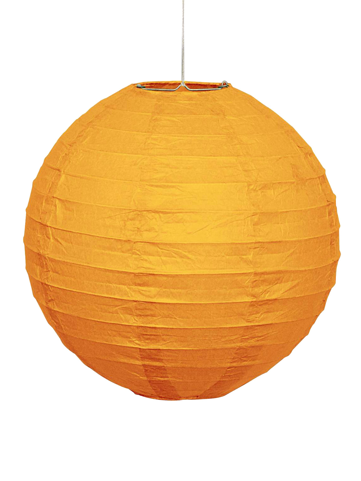 Lanterne en papier orange 25 cm