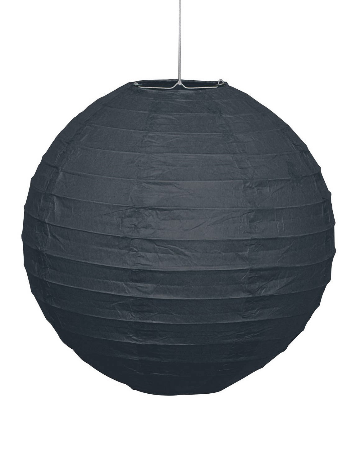 Lanterne noire en papier 25 cm