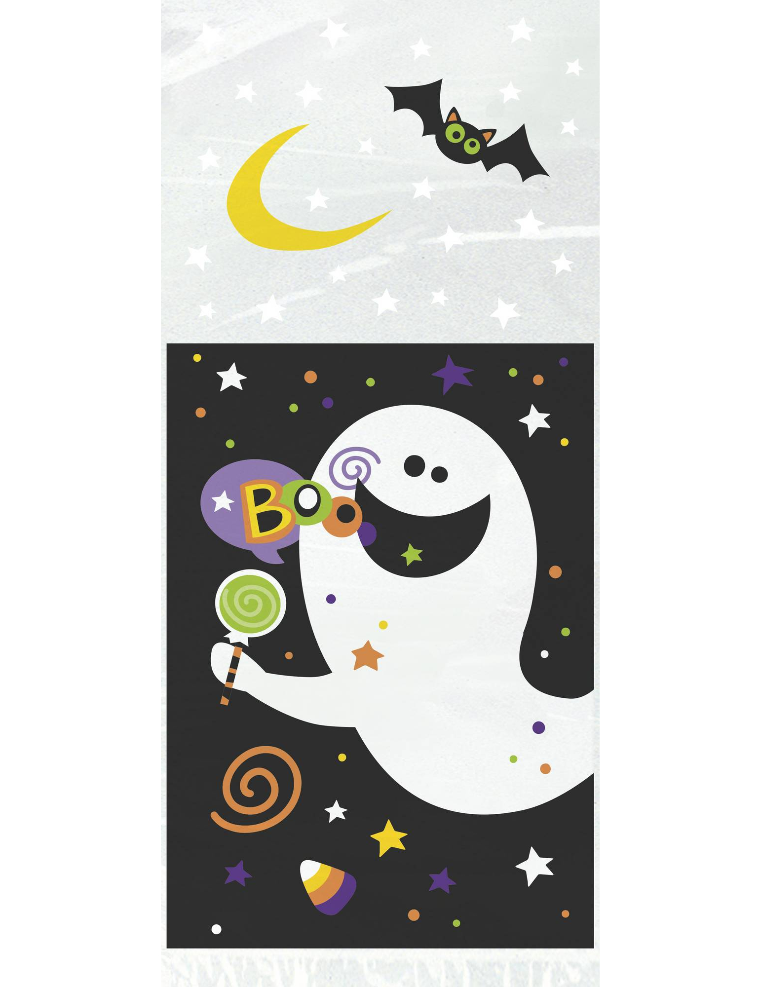 20 Sachets en plastique Happy Halloween 28 x 13 cm