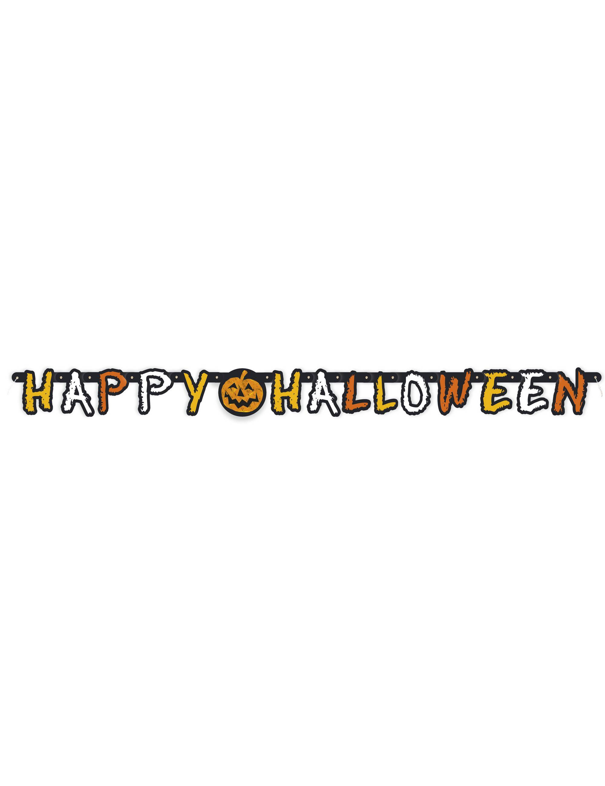Guirlande Happy Halloween Citrouille Souriante