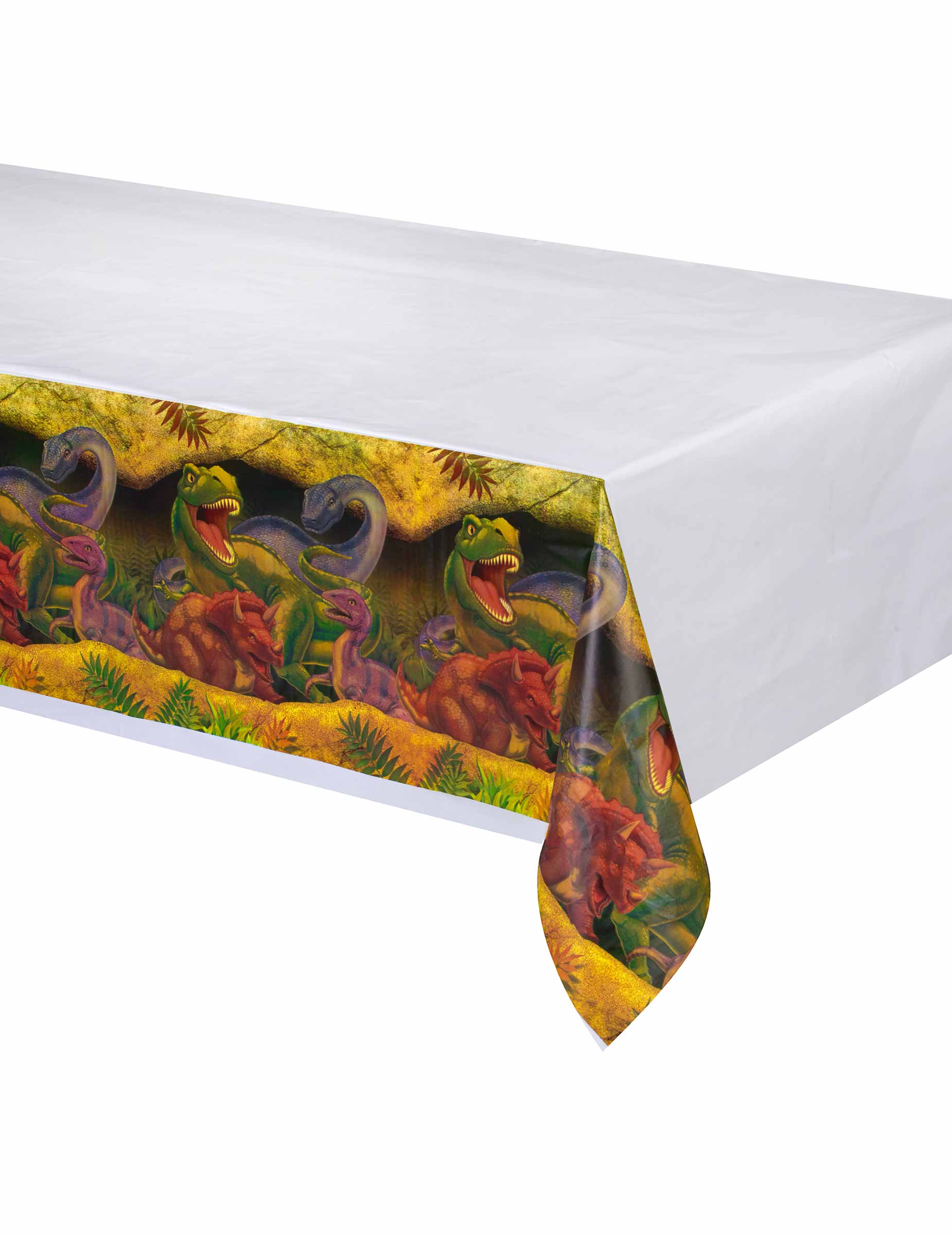 Nappe en plastique Anniversaire Dinosaures 137 x 274 cm