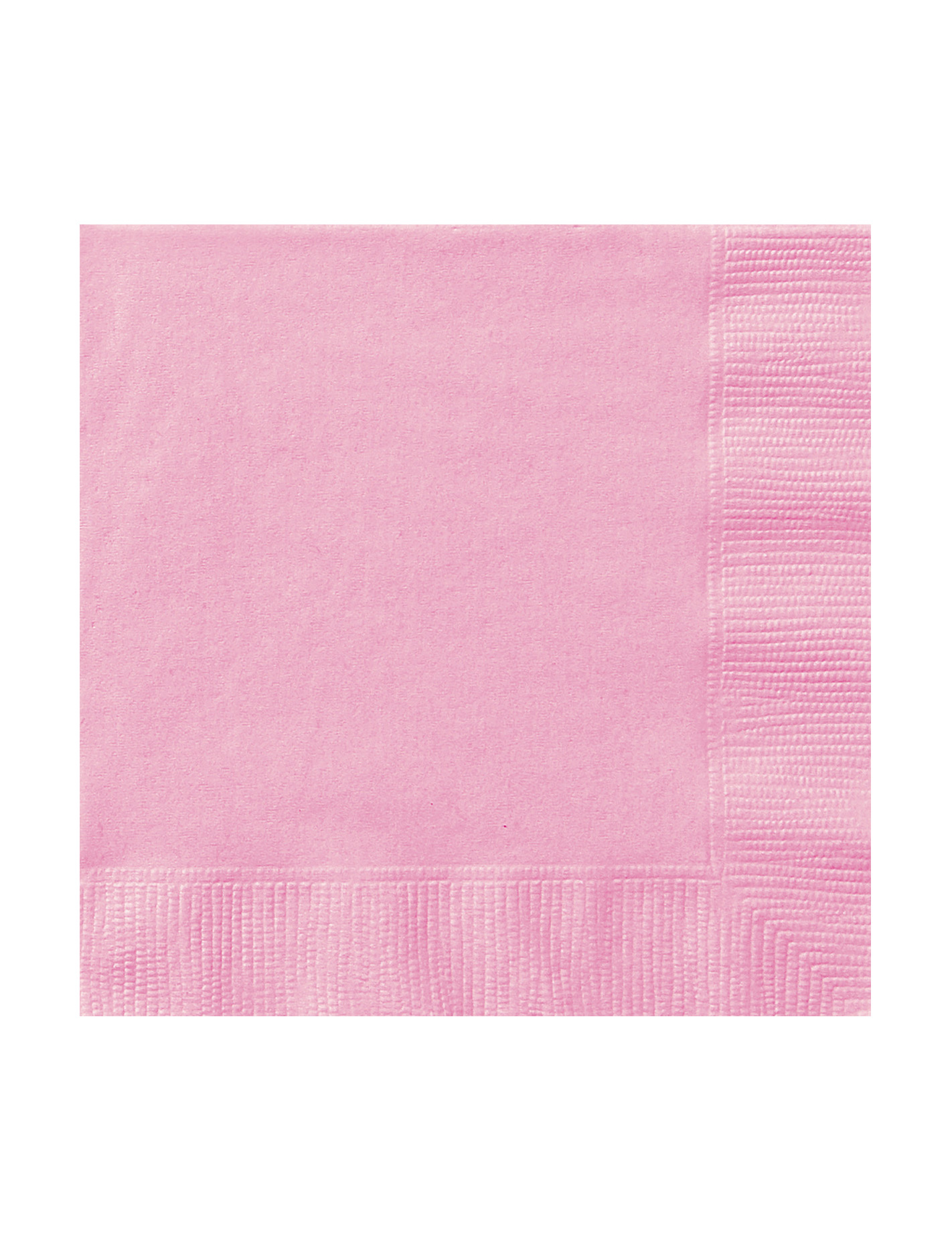 20 Petites serviettes en papier roses clairs  25 x 25 cm