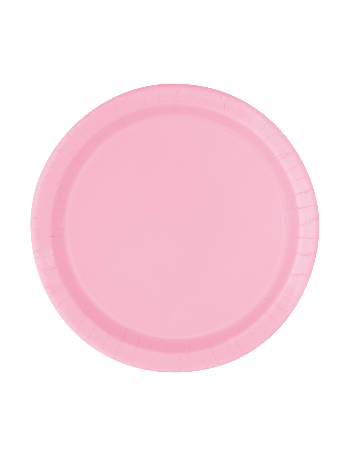 20 Petites assiettes en carton roses clair 19 cm