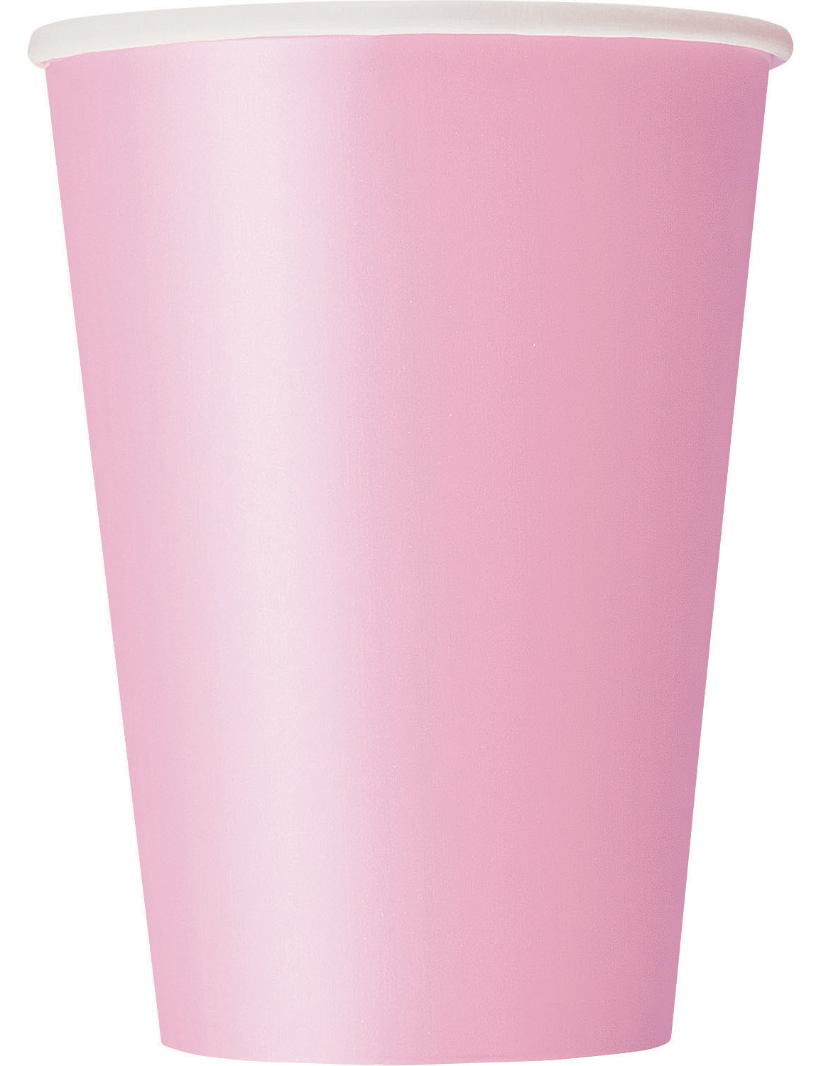 10 Gobelets en carton rose clair 355 ml