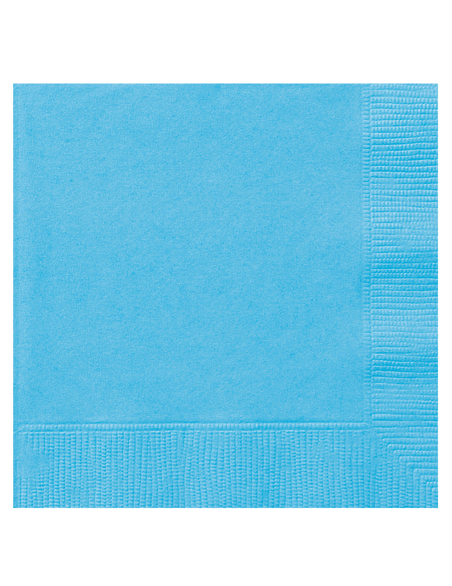 20 Serviettes en papier bleu ciel 33 x 33 cm