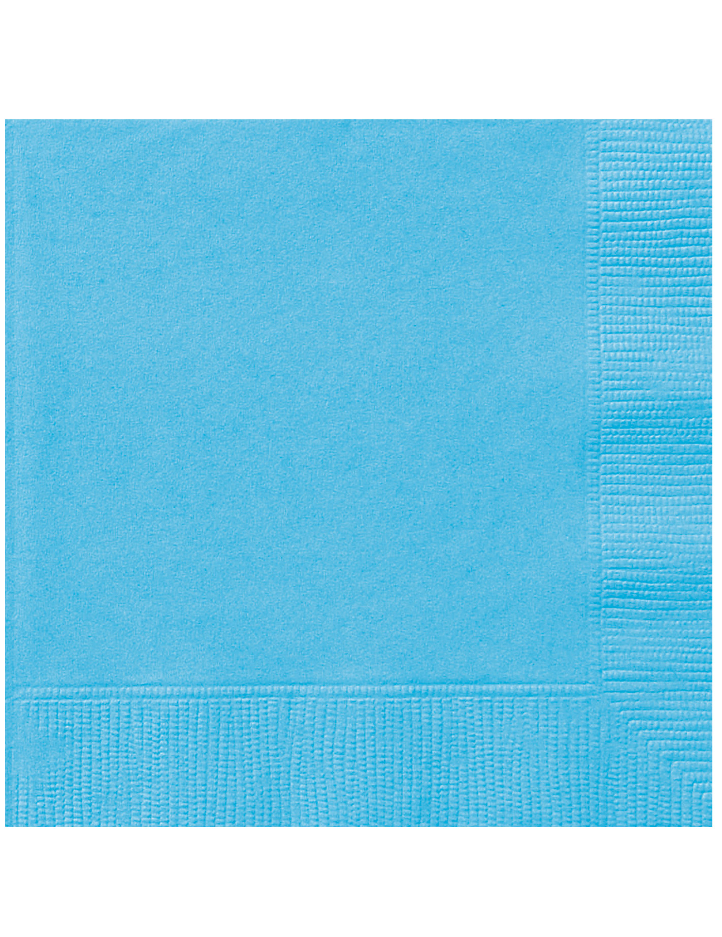 20 Serviettes en papier bleu ciel 33 x 33 cm