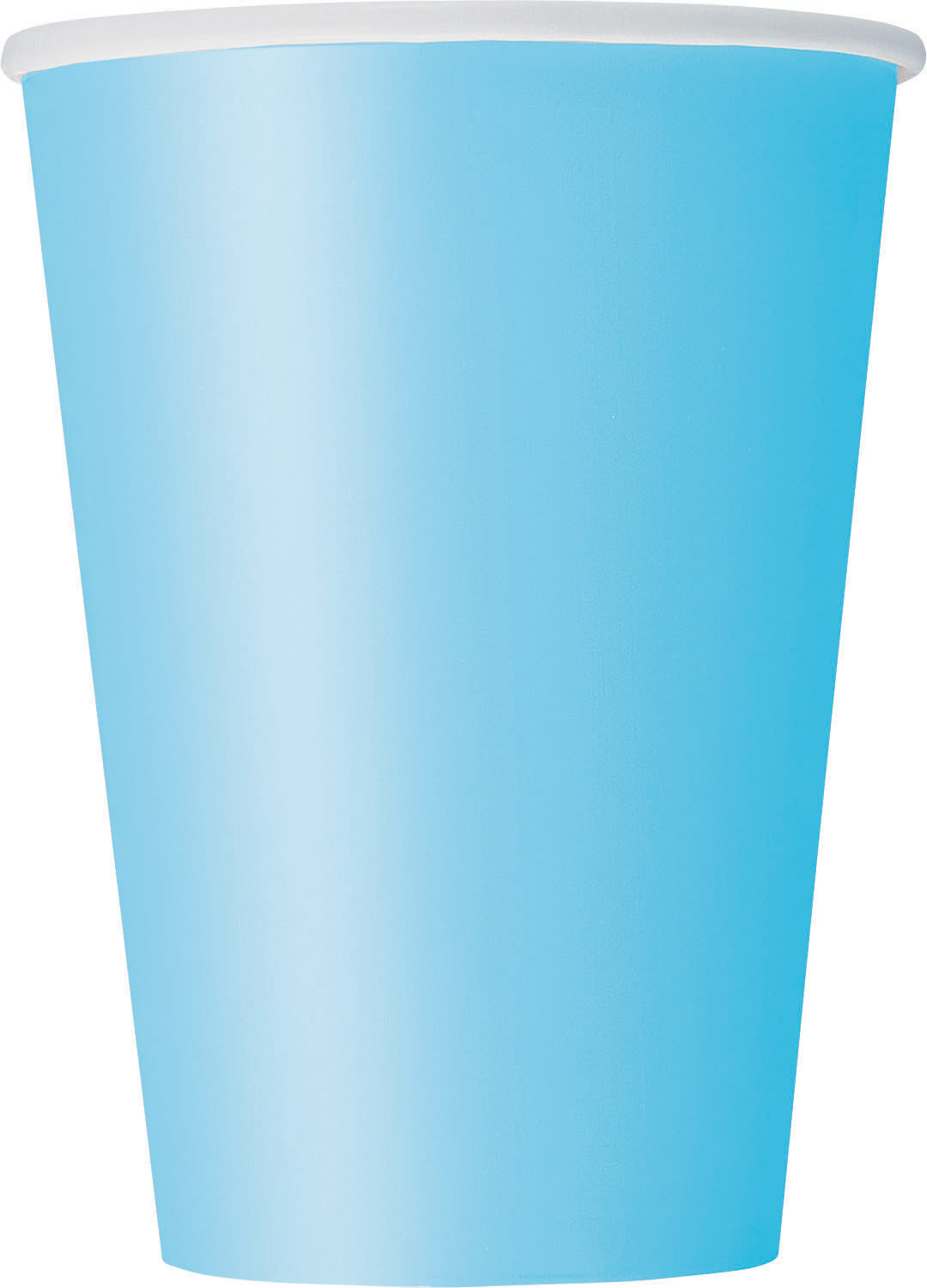 10 Gobelets en carton bleu pastel 355 ml