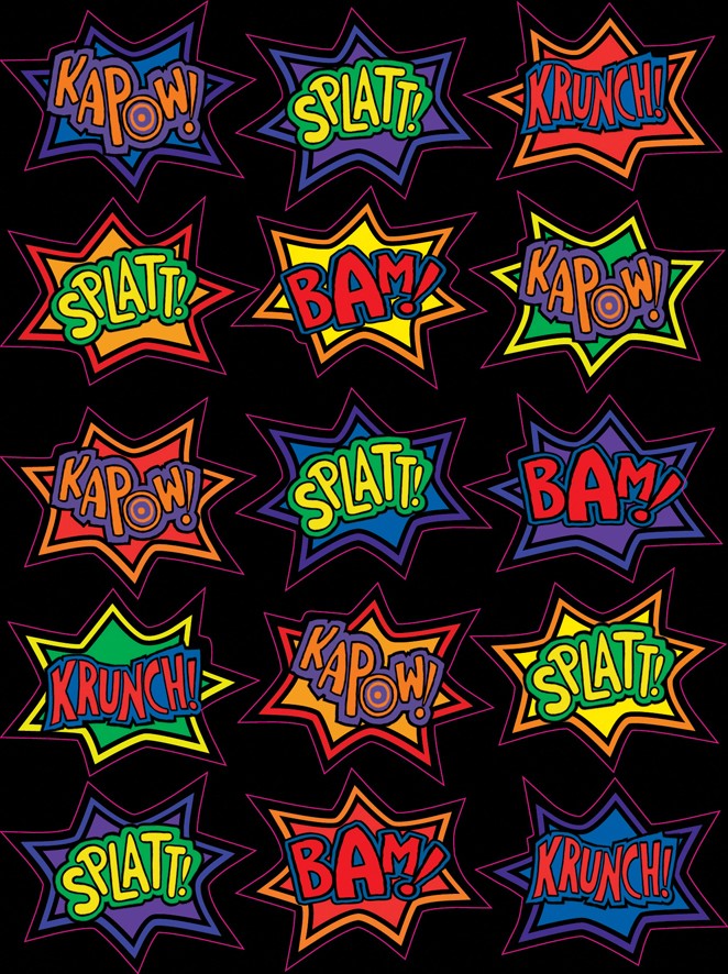 Stickers anniversaire Super-Héros