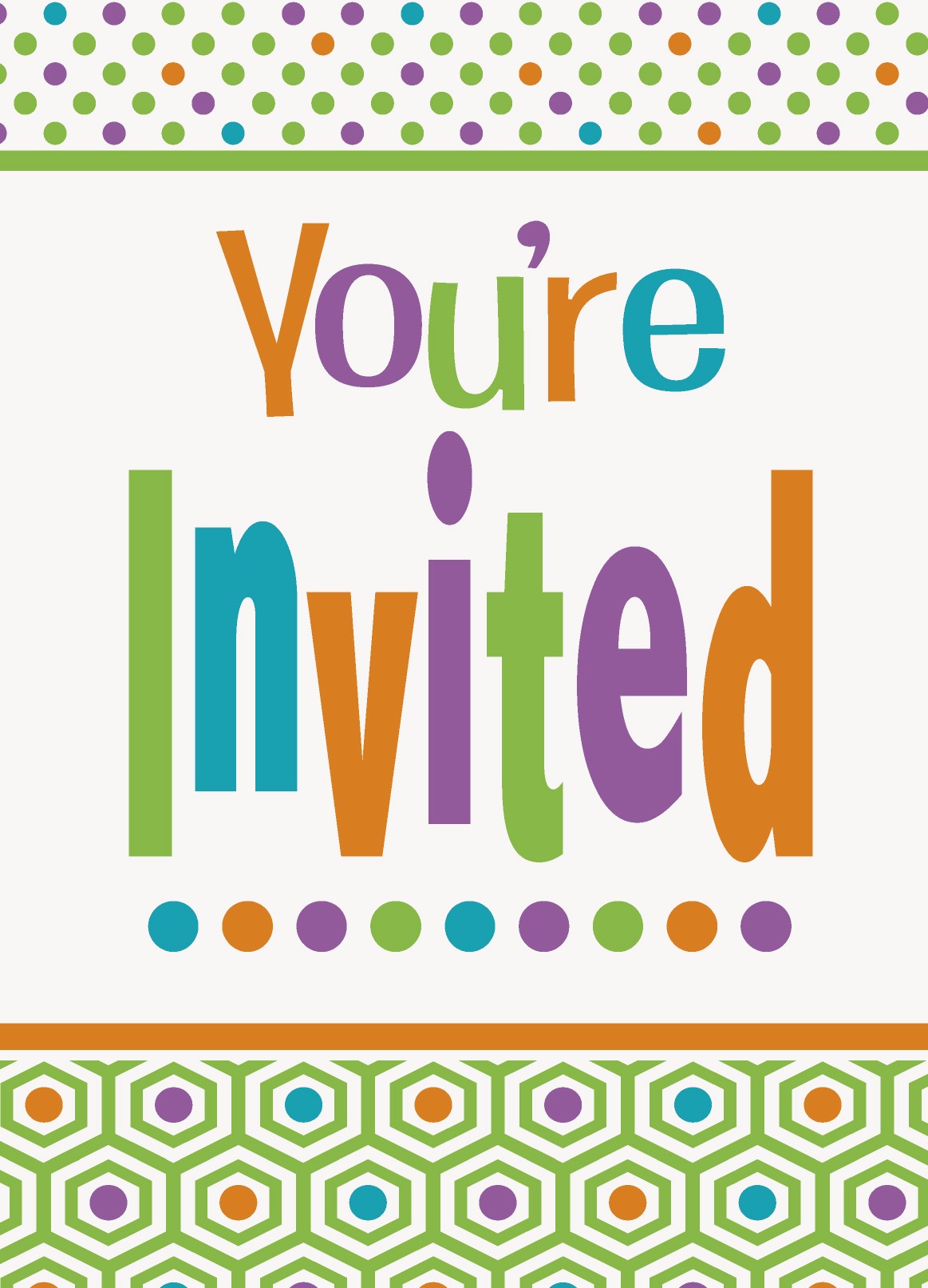 8 Cartes invitations  Anniversaire Acidulé