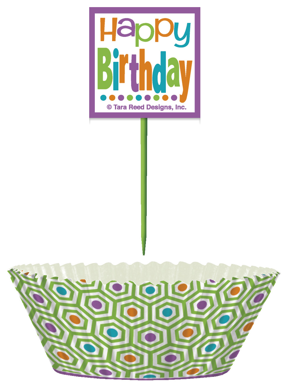 Kit pour cupcakes Anniversaire Acidulé