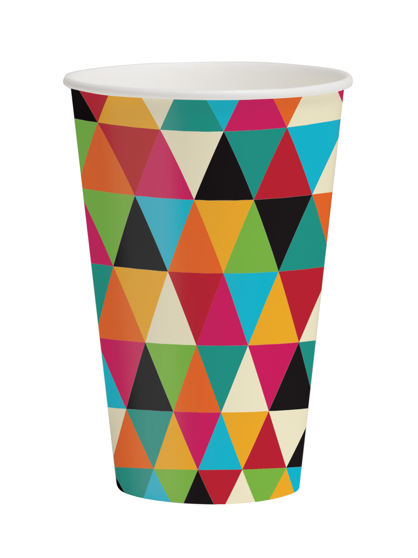 8 Gobelets Anniversaire Kraft coloré 250 ml