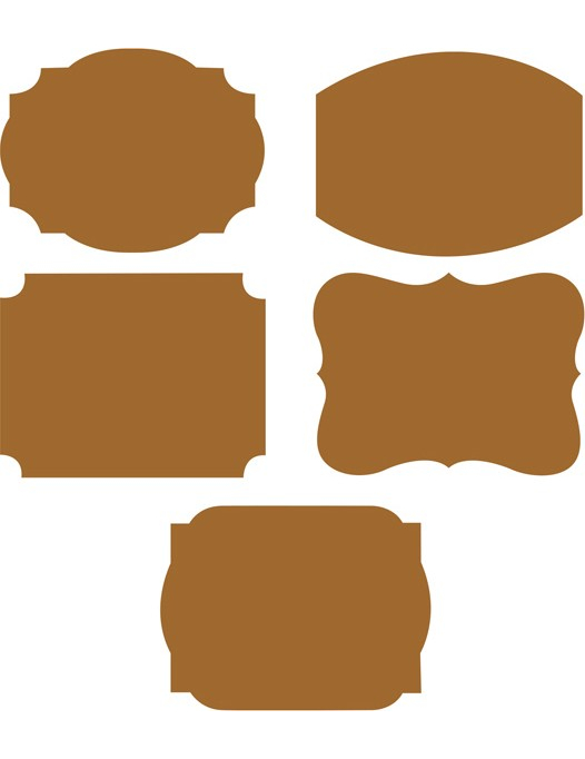 10 Etiquettes Kraft 4 X 6 cm