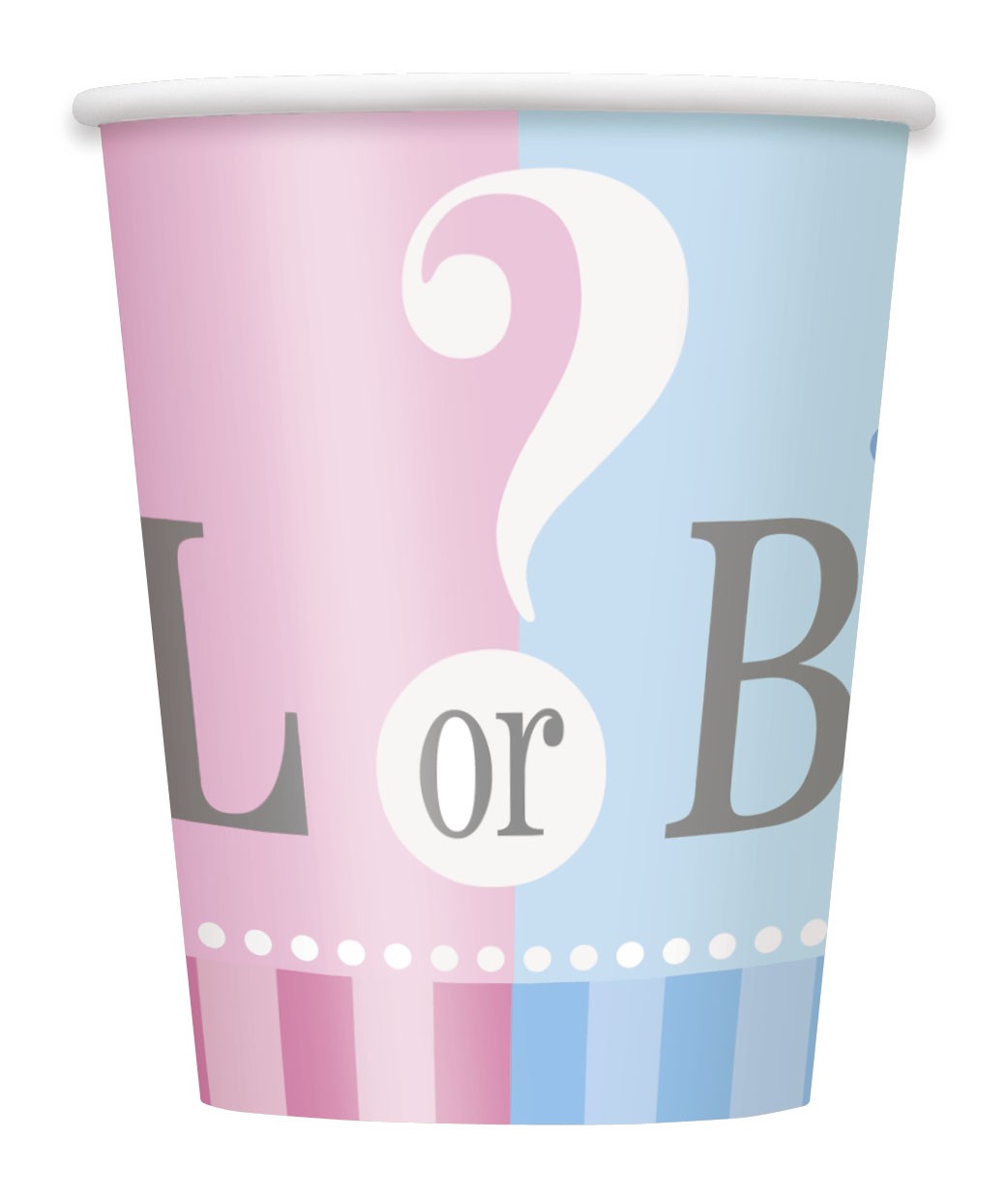8 Gobelets Girl or Boy 25 cl