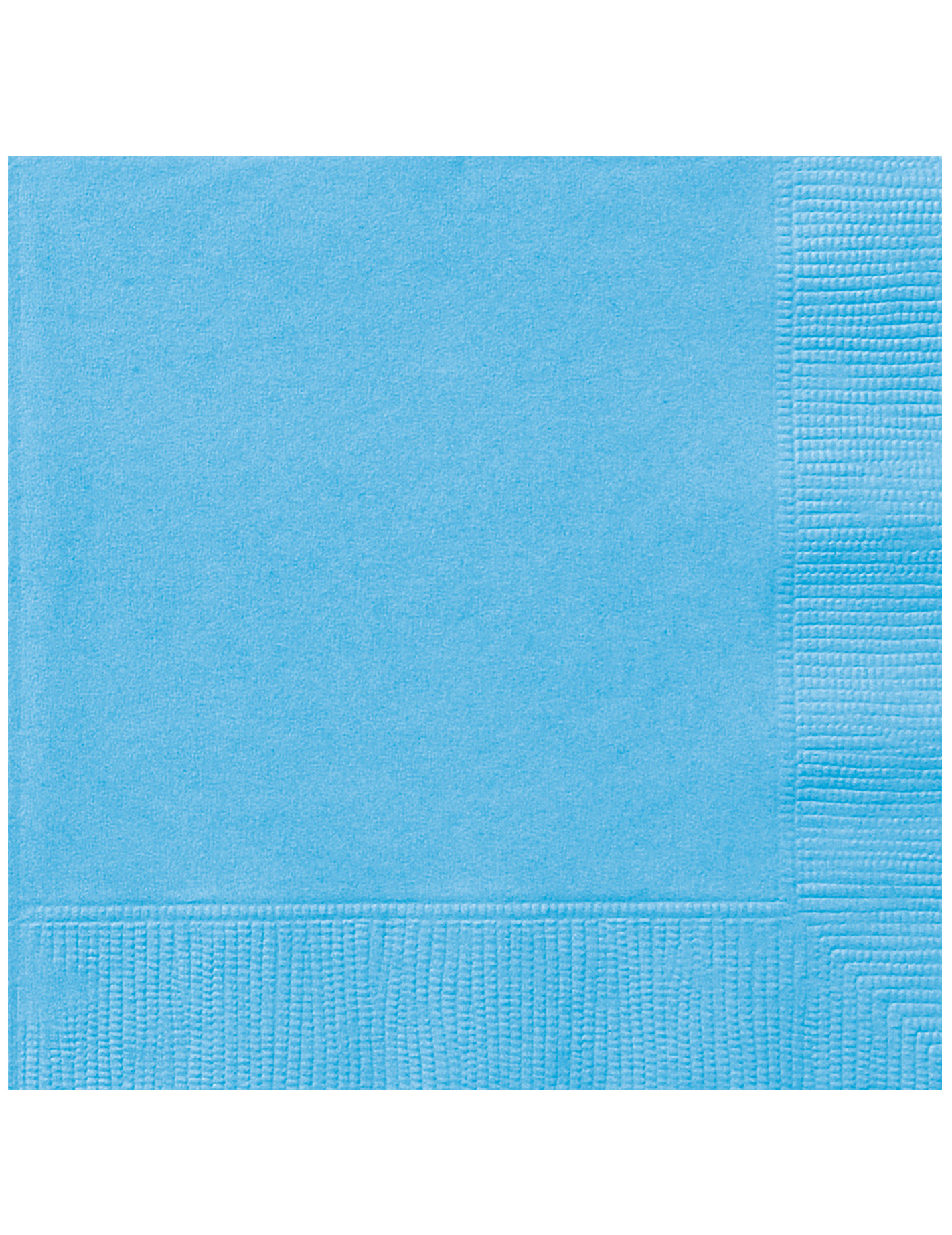 50 Serviettes en papier bleu ciel 33 x 33 cm