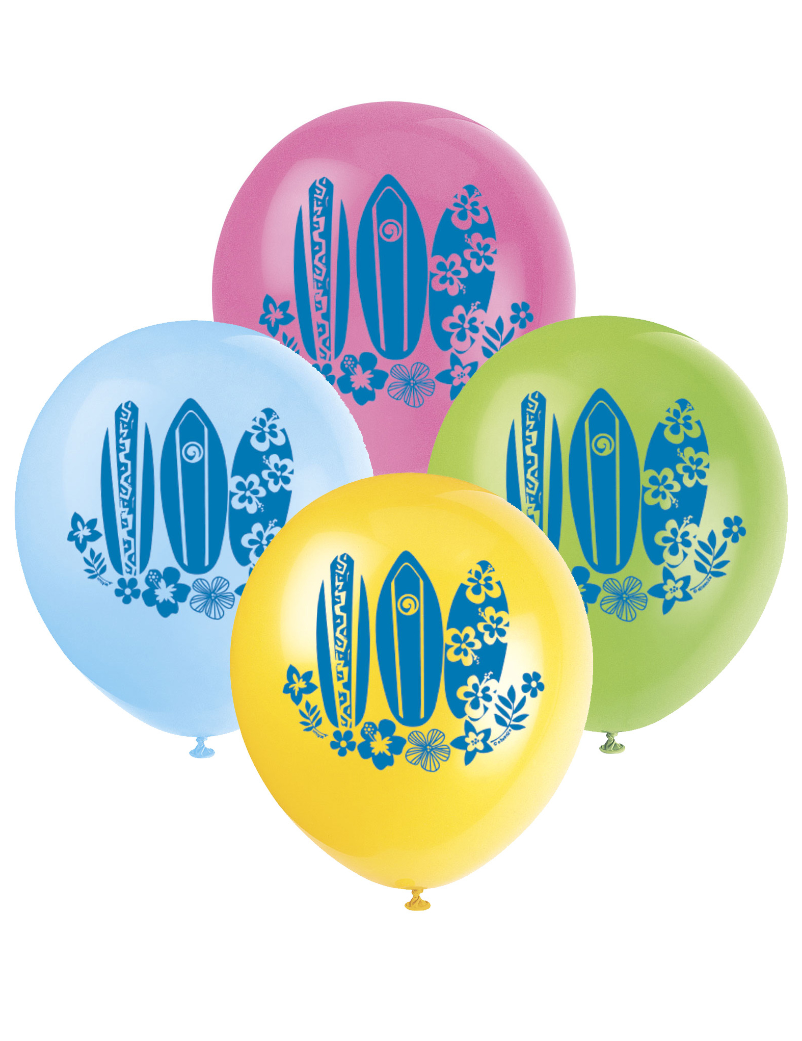 8 Ballons Hula Fête sur la plage